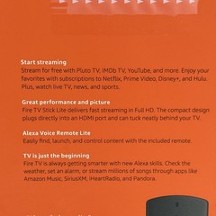 New & Sealed! Amazon Fire TV Stick Lite HD TV Remote Alexa Voice Control – NIB!