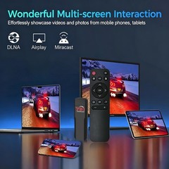 Android 14 TV Stick 4K HD Media Player WiFi Bluetooth Streaming Box