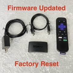 Roku Express 3930X HD Streaming Media Player Remote HDMI Power Tested Reset