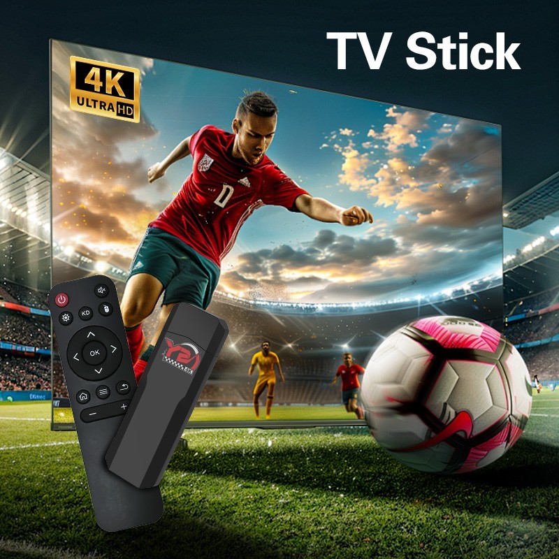 Android 14 TV Stick 4K HD Media Player WiFi Bluetooth Streaming Box