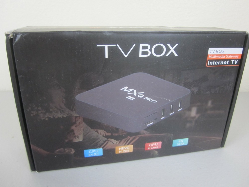 MXQ Pro 4K Smart TV Box – Black (Brand New)