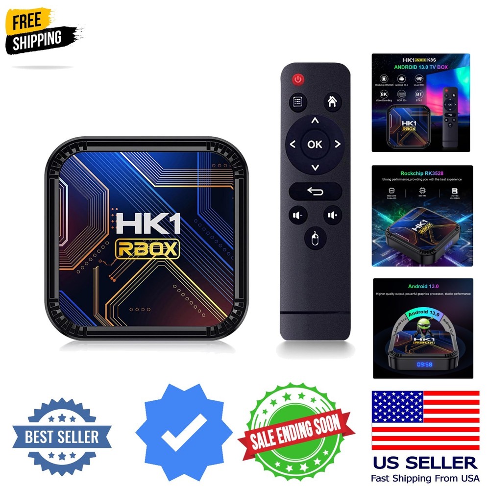 Android 13.0 TV Box, Android Box 2026 with 3D 8K 4GB RAM 32GB ROM RK3528 Quad…