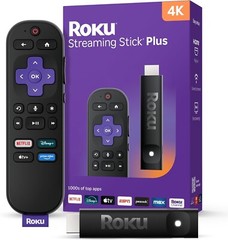Roku 3830R Streaming Stick Plus 4K UHD Media Player w/ Voice Remote – 2025 Model