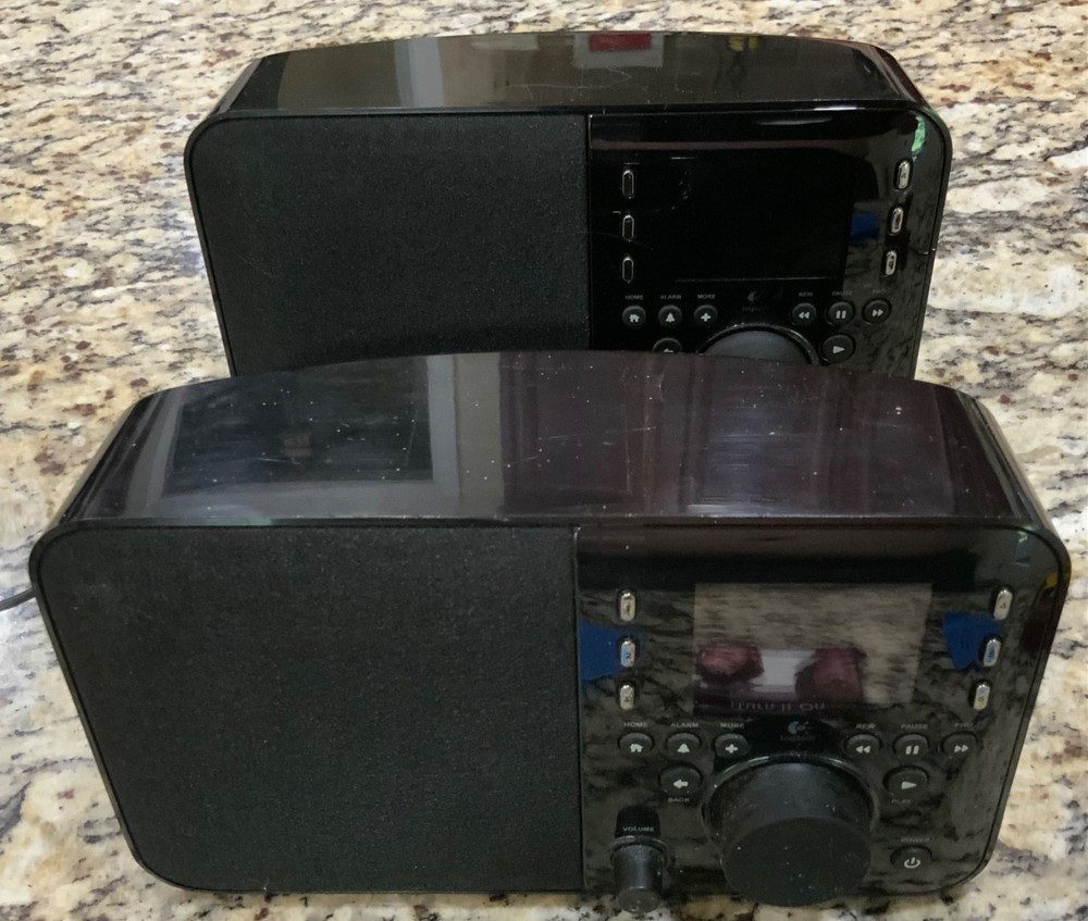 Logitech Squeezebox Internet Radio Music Streamer X-R0001 Lot of 2 Black AS-IS