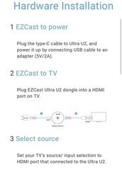 EZCast Ultra U2 4K WiFi 6 Wireless Display Adapter Miracast AirPlay DLNA HDR
