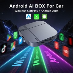 3-in-1 AI Box 32GB Android WiFi Wireless CarPlay Adapter Support Netflix TikTok