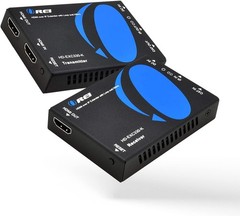 OREI HDMI over Ethernet Extender Over CAT5/CAT6 IP one to many Black