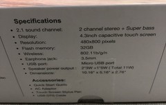 Sungale KWS433 Wireless Internet Radio With Easy Touchscreen Interface – Black