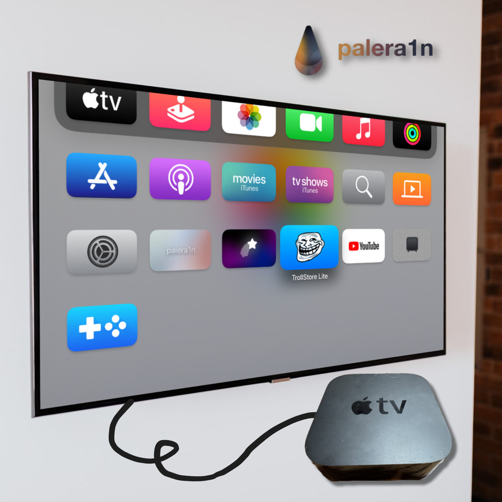Apple TV (4th Generation) 32GB HD Media Streamer iOS 18.4.1 Palera1n