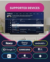 Tablo TV 4th Gen 2-Tuner 128GB DVR Watch & Record Live TV