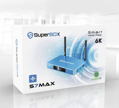 SuperBox S7 MAX 6K Android 12 Media Player Box 64GB Wi-Fi 6 Blue
