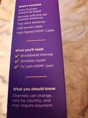 Roku Express HD Streaming Made EasyCable Remote Black (3960R) NIB