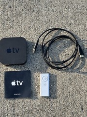 Apple TV Model A1469 Cord Remote Control Manual All Included Tested/Works