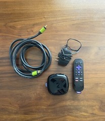 Roku 2 2720X Streaming Player, including a remote, power adapter and HDMI Cable