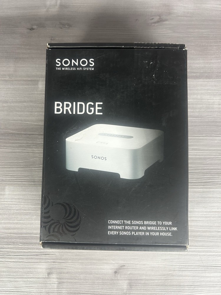 Sonos Bridge Wireless HiFi System White w/ OEM Power Supply Cable Tested Working