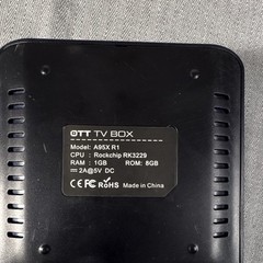 OTT A95X R1 Android OTT TV Box Rockchip RK3229 1GB RAM 8GB Black No Cord