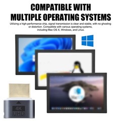 HDMI Virtual Display Emulator Headless Plug Support 4K EDID for Windows Linux