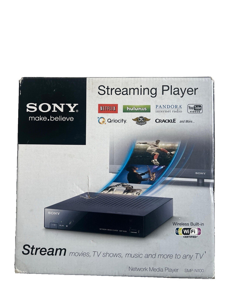 Sony SMP-N100 Network Media Player WiFi Streaming Netflix YouTube