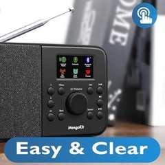 WiFi Internet Radio & Podcast Player, Bluetooth Speaker, 150 Presets, Portable F