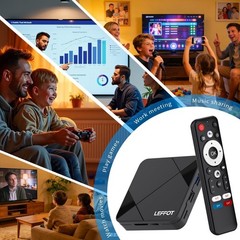 Stream Seamlessly: 2026 Android TV Box, 4K UHD, 16GB Storage, Dual-Band WiFi 6