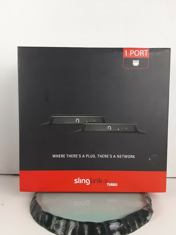 SlingLink Turbo PowerLine Ethernet Adapter Transmitter Kit 1-Port SL150-100