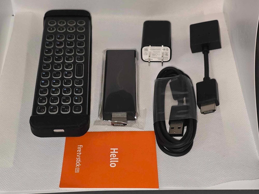 Amazon Fire TV Stick Lite S3L46N HDMI, POWER SUPPLY/CORD, KEYBOARD, NO REMOTE