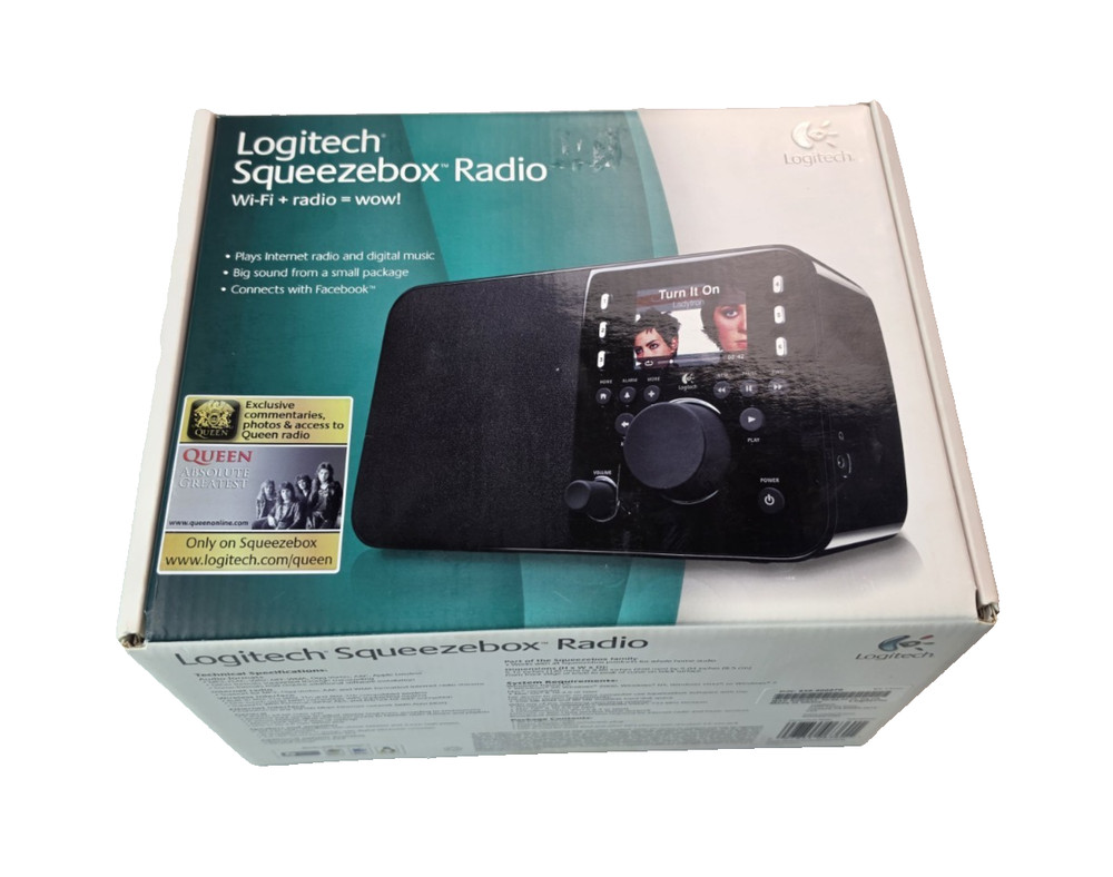 Logitech Squeezebox X-R0001 Wifi Smart Radio With Box No Remote TESTED WORKING