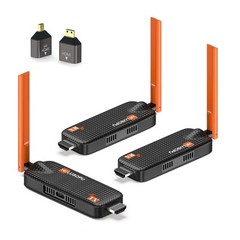Wireless HDMI Transmitter and 2 Receivers, Support Up to 6 Receivers, 5.8G WE…