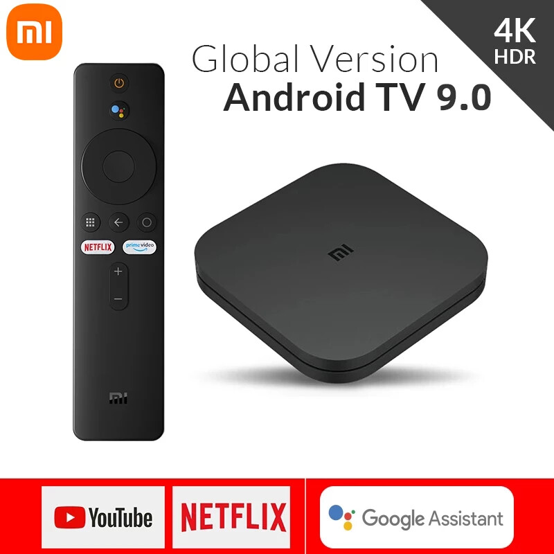 Original Xiaomi Mi TV Box Global S 4K HDR Android 8.1 TV Ultra HD 2G 8G WiFi