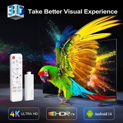H96 MaxH313 Android 10 TV Stick 4K UHD Smart Media Player WiFi 6 BT5.0 Voice NEW