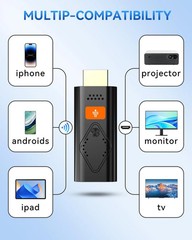 Tongtion Wireless HDMI Display Dongle 1080p AirPlay Miracast 5GHz WiFi iOS macOS