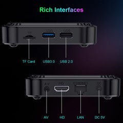 Smart TV Box Android 13 Quad Core HK1 RBOX 8K HD Media Stream Player