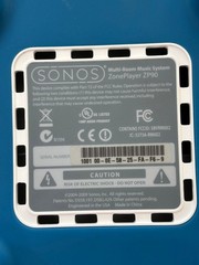 SONOS ZP90 ZonePlayer 90 Digital & Analog w/ Power Cord WORKS