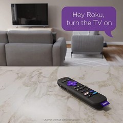 Roku Voice Remote Pro | Rechargeable voice remote with TV controls, lost remote