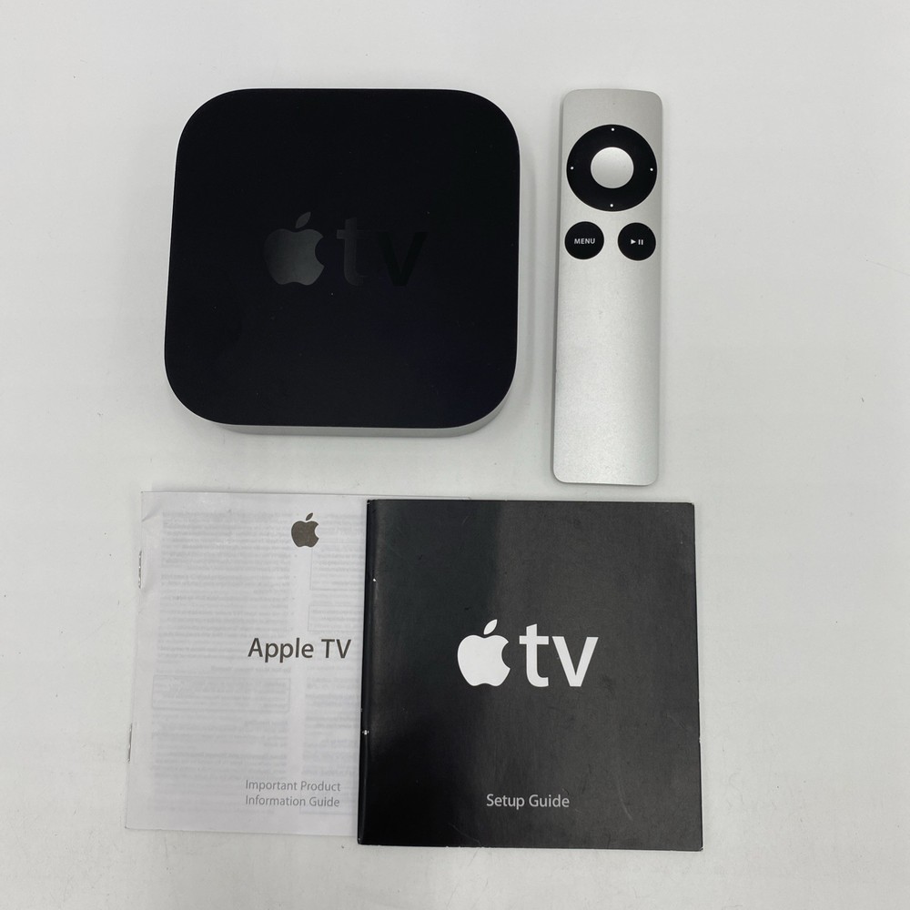 Apple TV 3rd Gen W/Remote A1469 Fully Functional w/Remote & Power, Setup Manual