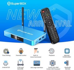SuperBox S6 Max Smart TV Streaming Box All Channels HD free shipping fast-box
