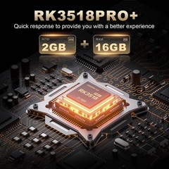 Mini Android TV Box 14.0, RK3518, 2GB RAM, 16GB ROM, Dual WiFi 2.4G/5.8G, 8K HDR