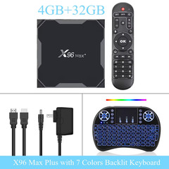 Smart TV Box Android 9.0 X96MAX Plus Amlogic S905X3 Quad Core 4GB 64GB 32GB Dual