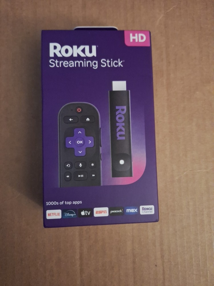 Roku Streaming Stick HD 2025 — HD Streaming Device for TV with Roku Voice Remote