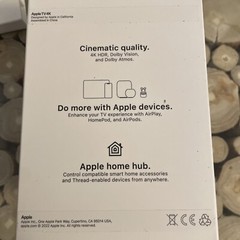 Apple TV 4K EMPTY BOX ONLY 3rd Gen Wi-Fi + Ethernet MN893LL/A Model A2843