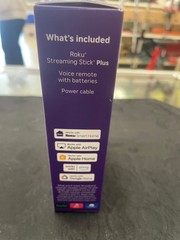 Roku Streaming Stick Plus 3830R 4K HDR Media Player+Voice Remote *Sealed In Box*
