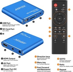 Mini 1080p HDMI Media Player – Compact, Multi-Format Playback for Home & Travel