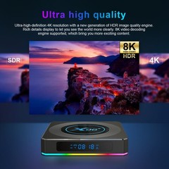 Android 11.0 X96-X4 Dual WiFi Ethernet 1000M 32GB S905X4 UHD 8K TV USA EU PLUG