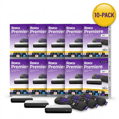 10 pack Roku Premiere 4K HDR Streaming Media Player with HDMI Cable & Remote Lot