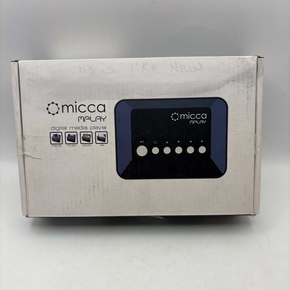 Micca MPLAY Mini Digital Media Player WITH REMOTE USB FLASH DRIVES TESTED WORKS