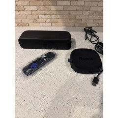 Roku Streambar Soundbar Streaming Media Player Remote Cables Tested Working