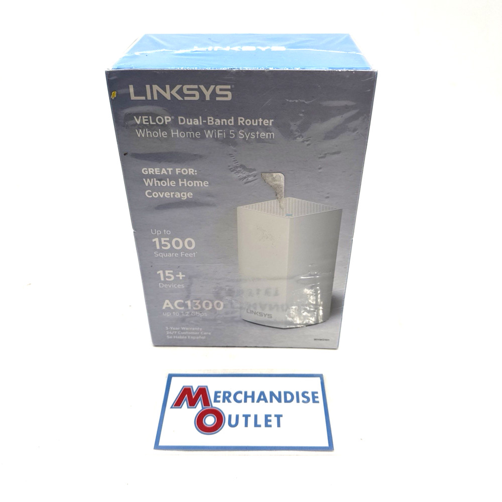 Linksys WHW0101 Velop Dual-Band Home Wi-Fi System – NEW IN FACTORY PACKAGE