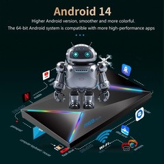 Android TV Box 14.0,R69PLUS 4GB RAM 32GB ROM Android 14 Box,CPU Allwinner H72…