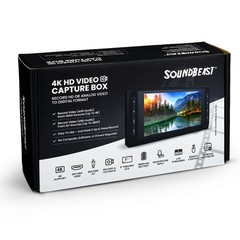4K HD Video Capture Box – Capture or Live Stream Video (with Audio) from HDMI…