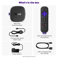 Roku Ultra 4850R 4K HDR10+ Dolby Vision Streaming Device With Backlit Remote New